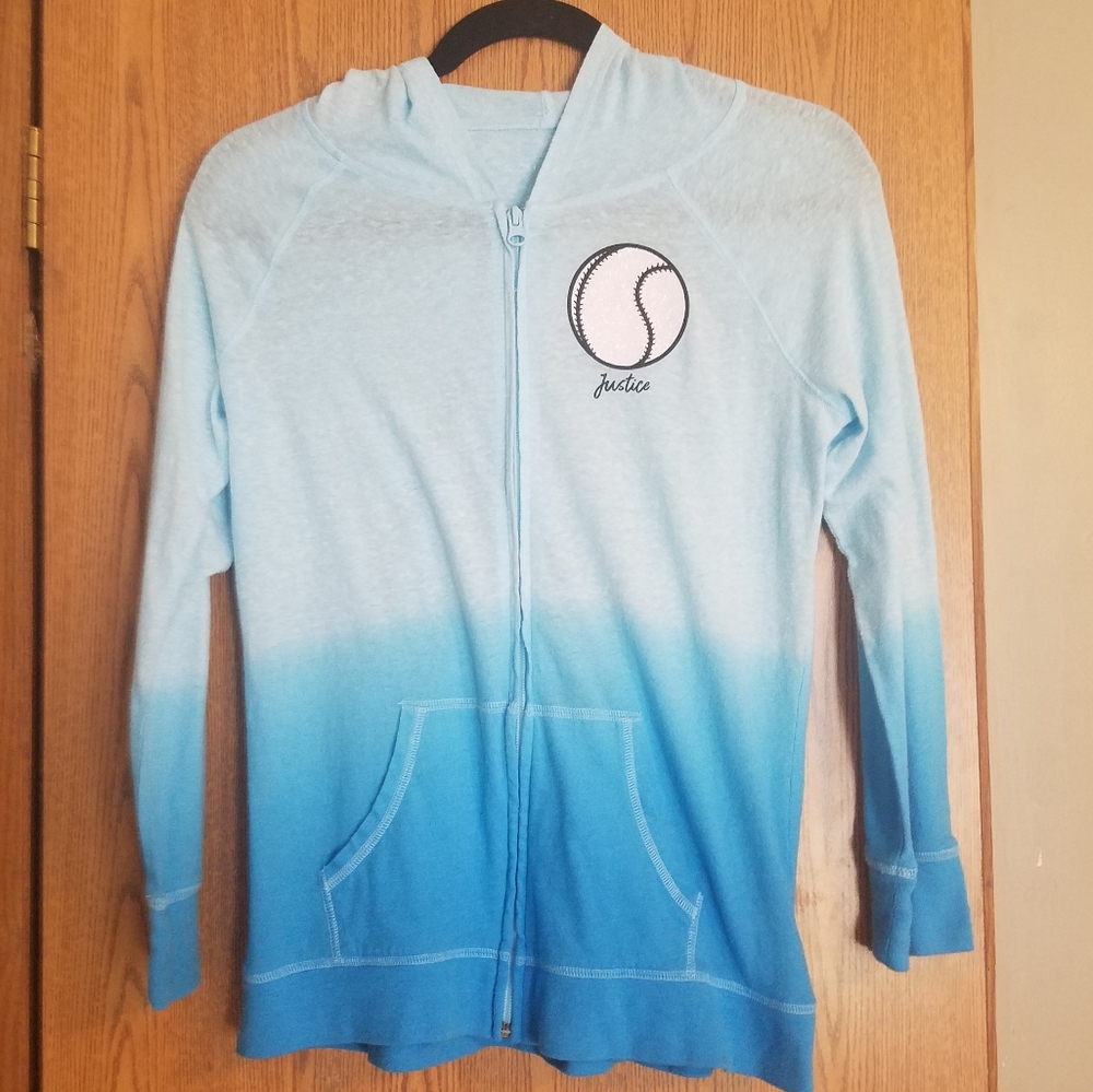 Justice Active Softball Hooded Shirt Size …